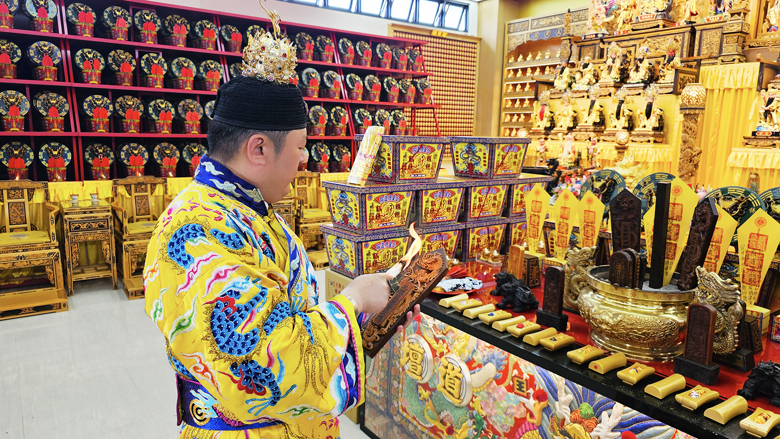 丞皇金棺龍斗神基法，法會過程