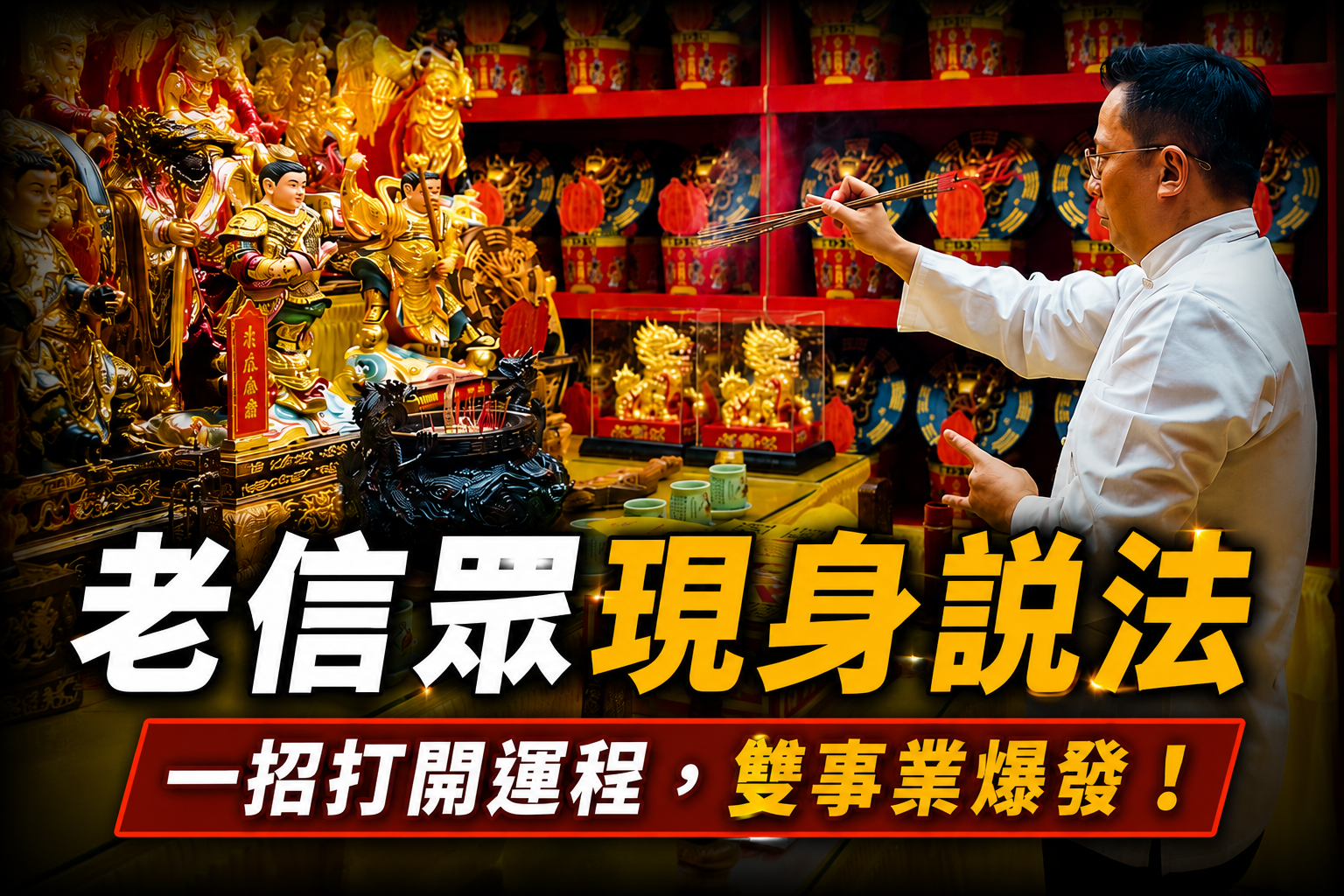 【開運見證】天天見面的老信眾現身說法！十多年前業績低迷，開運後房仲、裝潢雙事業爆發！