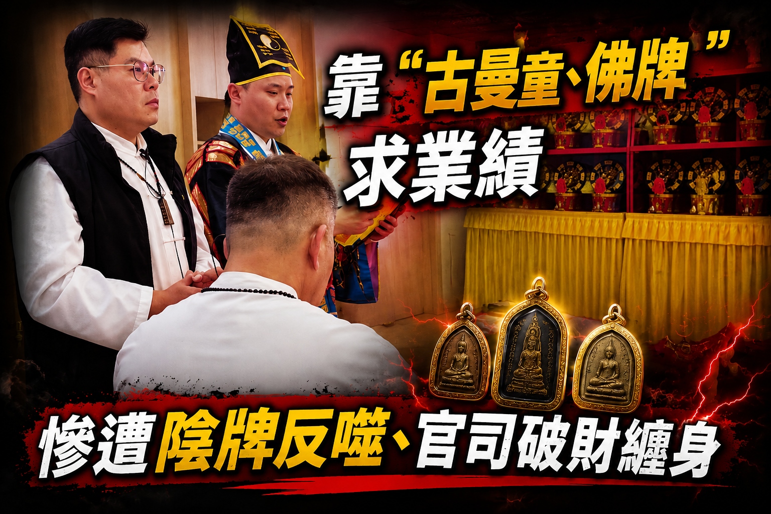 供奉古曼童、泰國佛牌慘遭反噬？二代青年官司投資重創，老師一招「斬陰債」一個月逆襲連開3間公司！