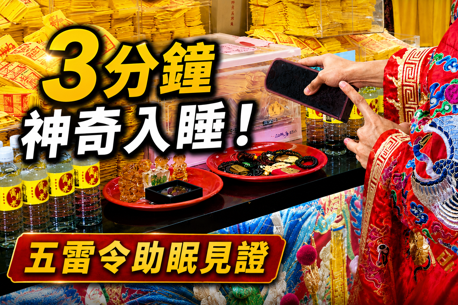 【五雷令見證】3分鐘神奇入睡！國小女兒長年夜驚、淺眠「翻如煎魚」，爸爸靠一招「呼請」隨身五雷令，當晚徹底安神！