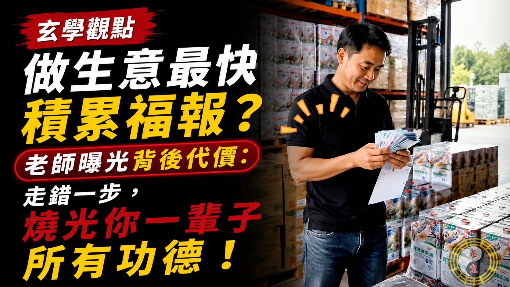【玄學觀點】做生意最快積累福報？老師曝光背後代價：走錯一步，一夜之間燒光你一輩子所有功德！