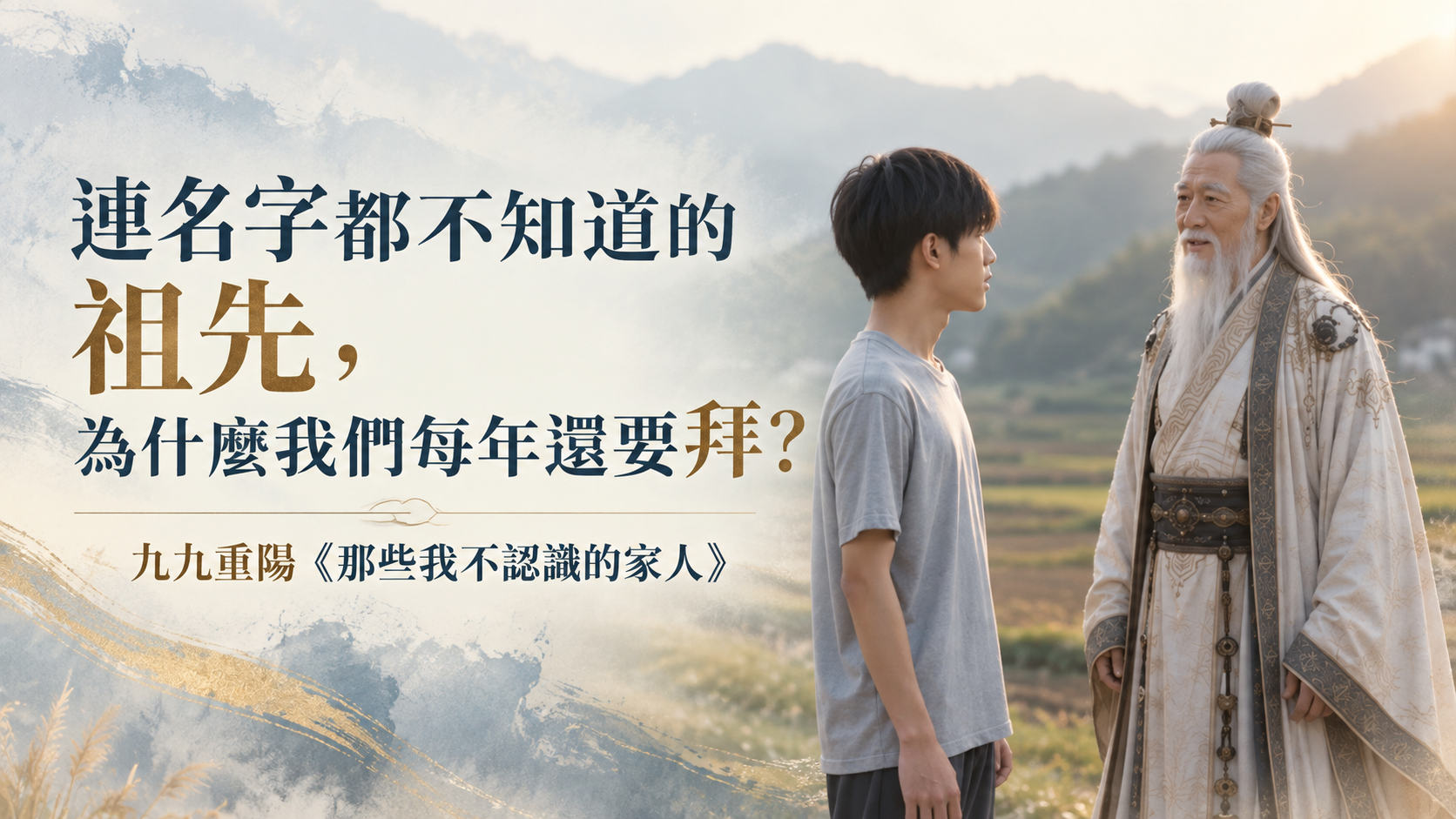 重陽微電影《那些我不認識的家人》：你不認識每一位祖先，但你今天站的位置是前人一代代走出來的！